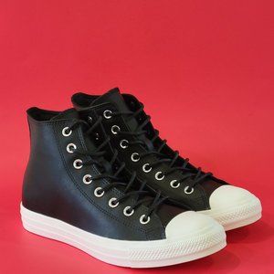 Converse CTAS High 'Color Leather Black' Unisex Sneakers 170100C NWT